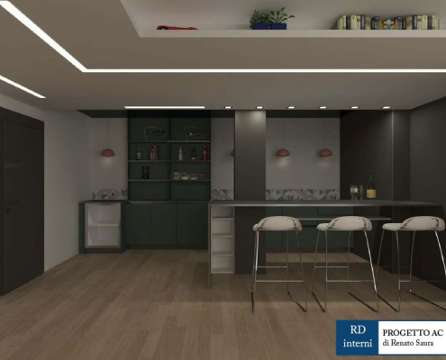 arredamento piantina cucina divano soggiorno chivasso