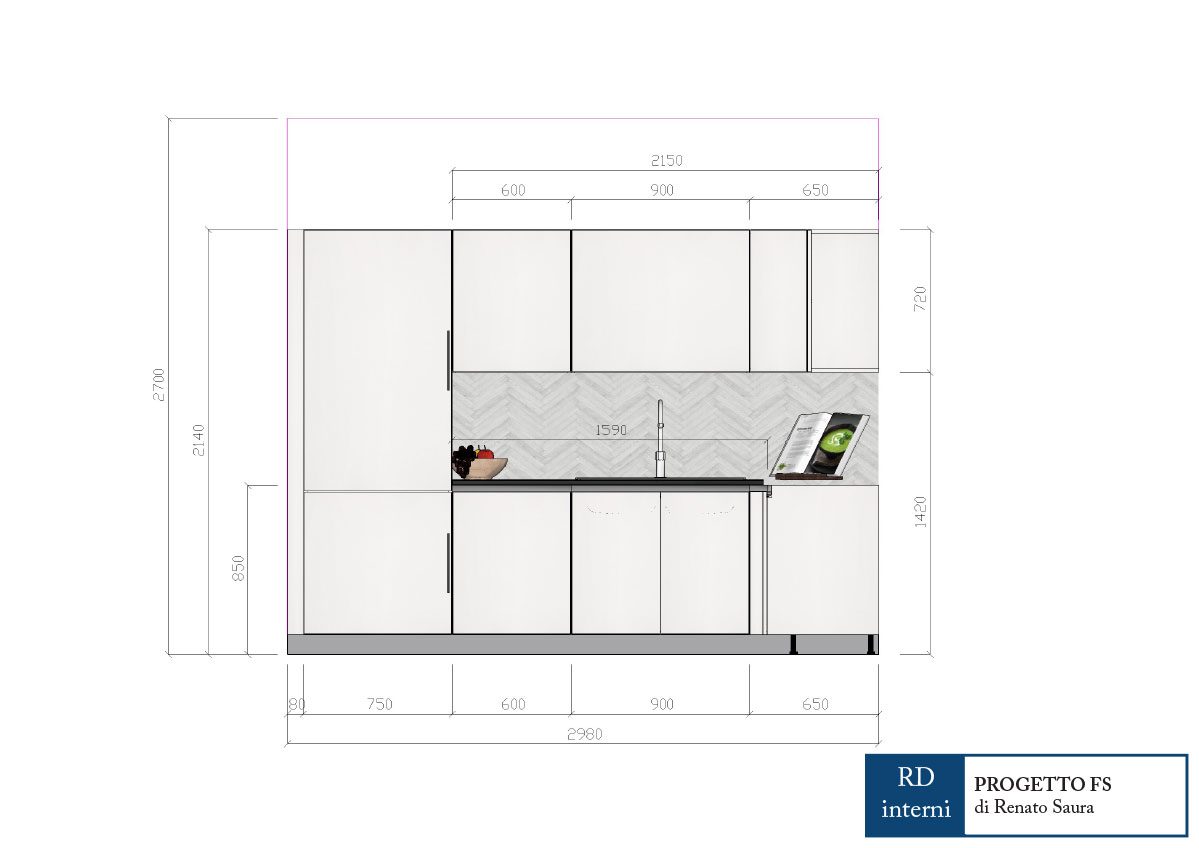 progettazione piantina piano cucina torino